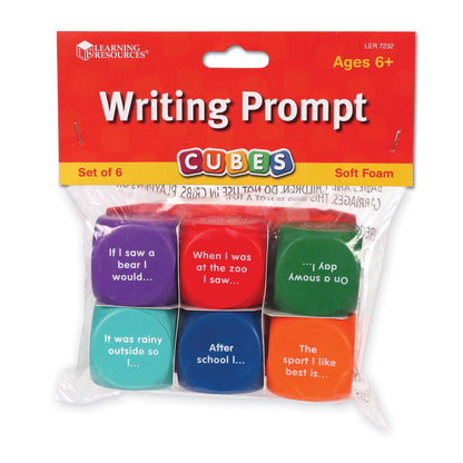 Writing Prompt Cubes, 6 Per Set, 2 Sets - Loomini