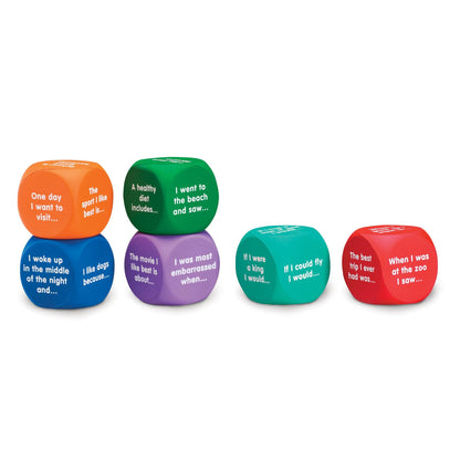 Writing Prompt Cubes, 6 Per Set, 2 Sets - Loomini