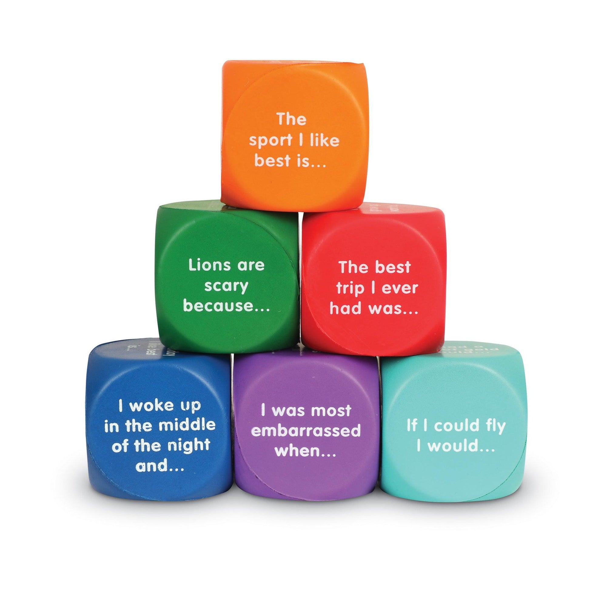 Writing Prompt Cubes, 6 Per Set, 2 Sets - Loomini