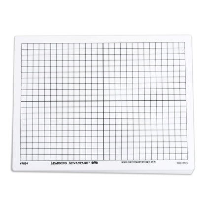 X-Y Axis Dry Erase Grid Boards - Set of 10 - Loomini