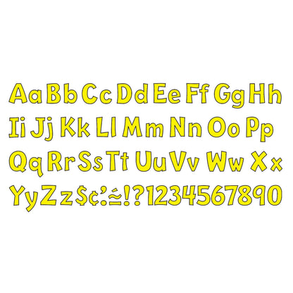 Yellow 4" Playful Combo Ready Letters®, 3 Packs - Loomini