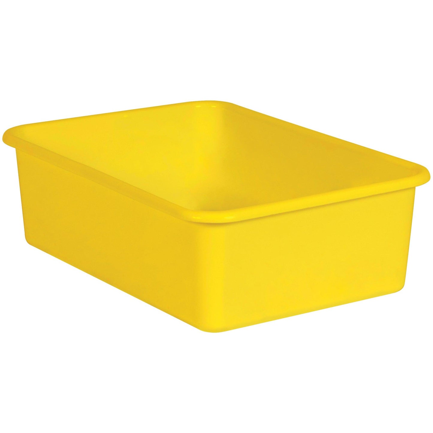 Yellow Large Plastic Storage Bin, Pack of 3 - Loomini