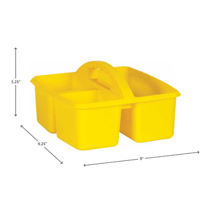 Yellow Plastic Storage Caddy, Pack of 6 - Loomini