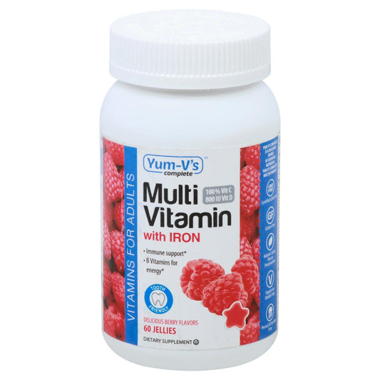 Yum V's - Multivitamin Adults Iron - 1 Each - 60 Ct - Loomini