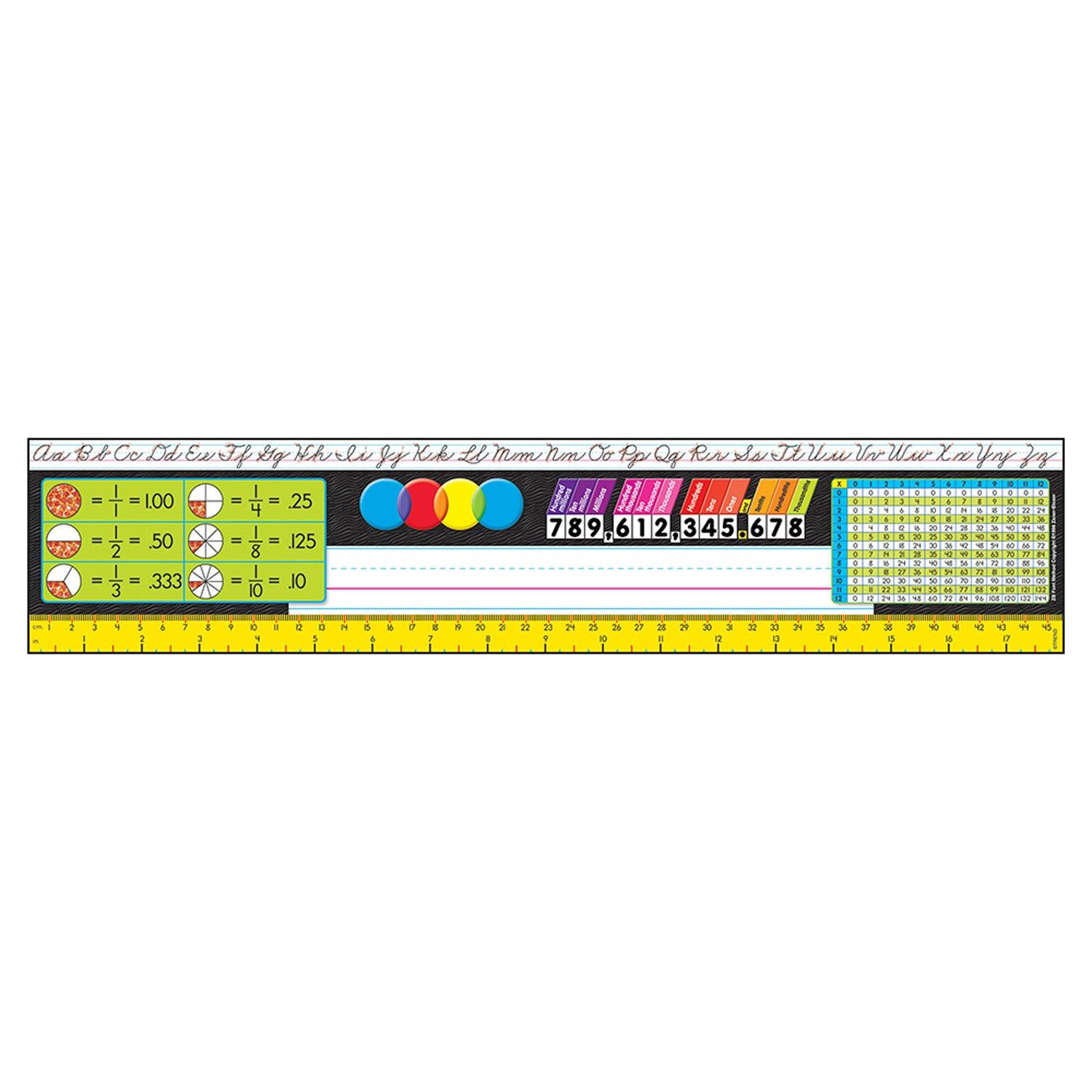 Zaner-Bloser Desk Toppers® Reference Name Plates, Grades 3-5, 36 Per Pack, 3 Packs - Loomini