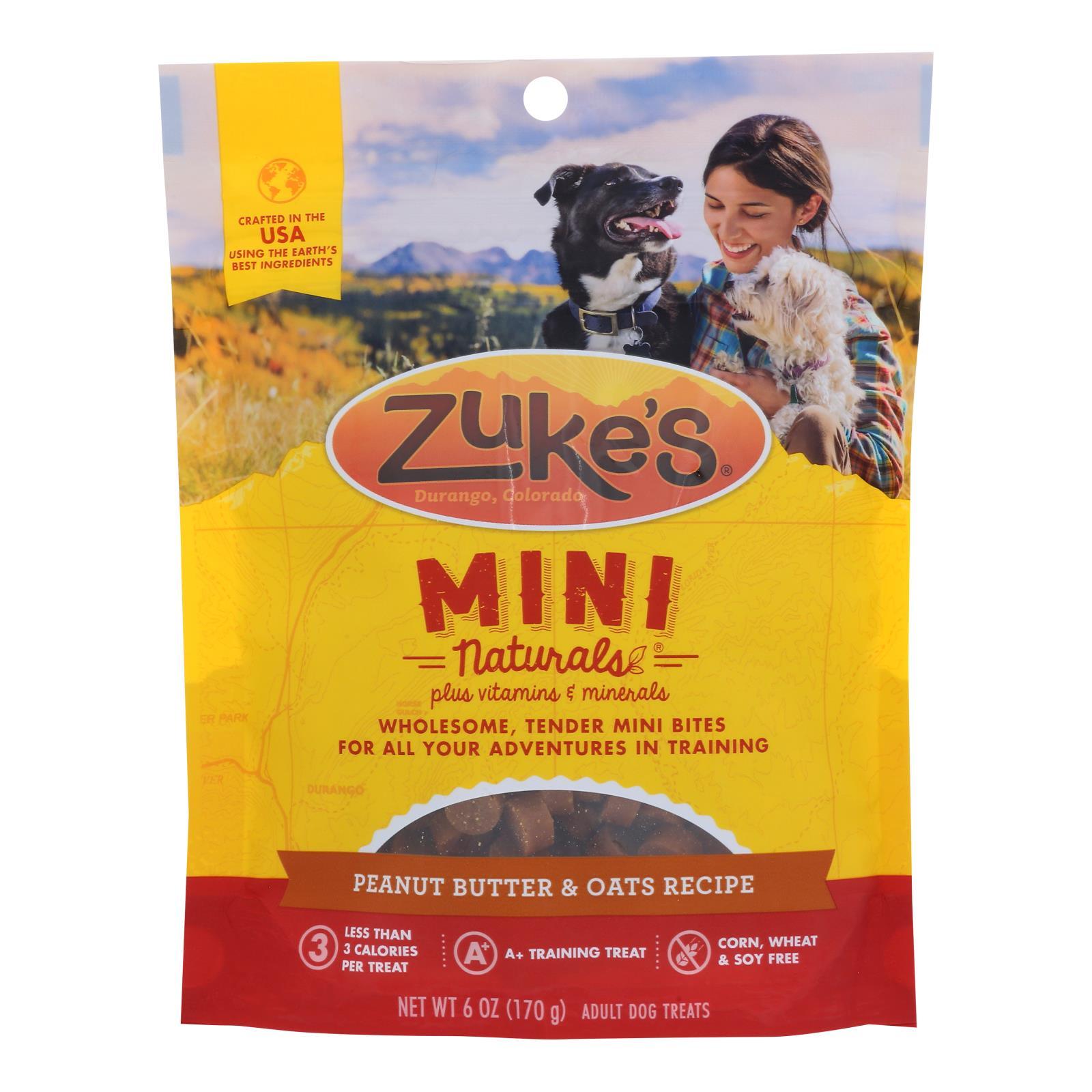 Zuke's - Mini Natural Peanut Butter - Case Of 12-6 Oz - Loomini