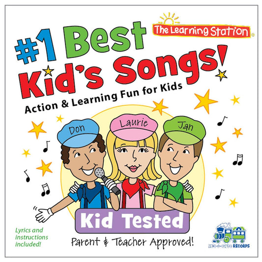#1 Best Kid's Songs! CD - Sing Along and Dance to Childhood Favorites - Loomini
