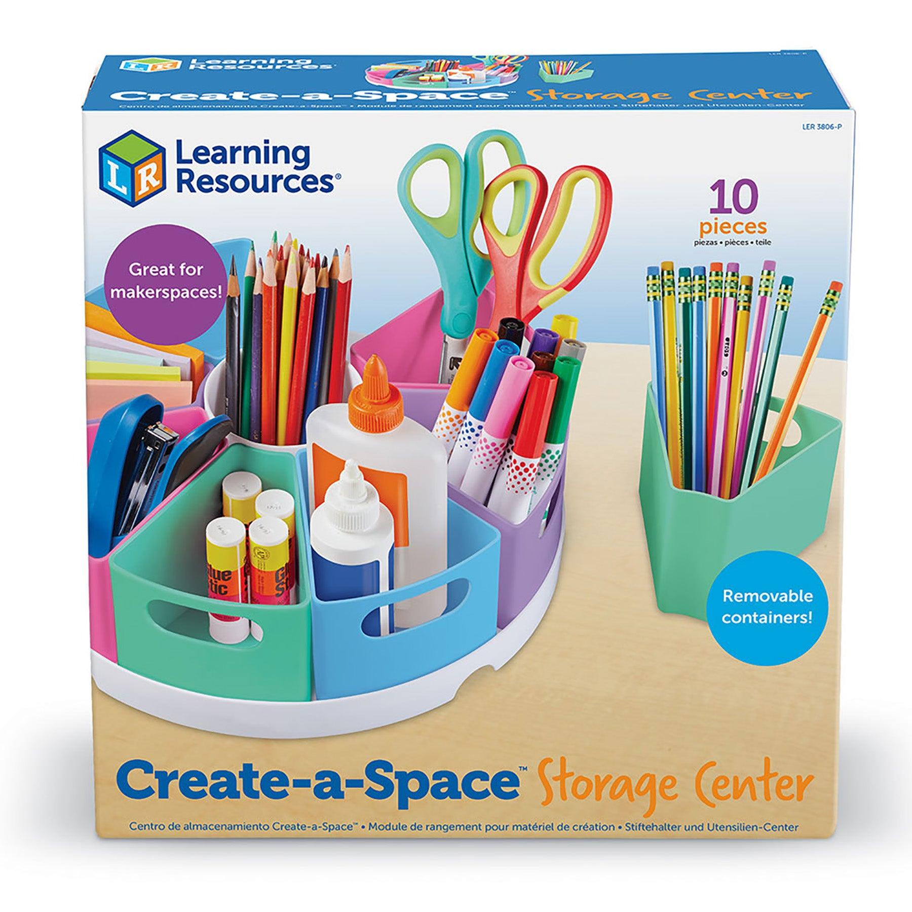 10 Piece set Art/Desk Organizer for Kids, Crayon/Homeschool Organizers and Storage Pastel - Loomini