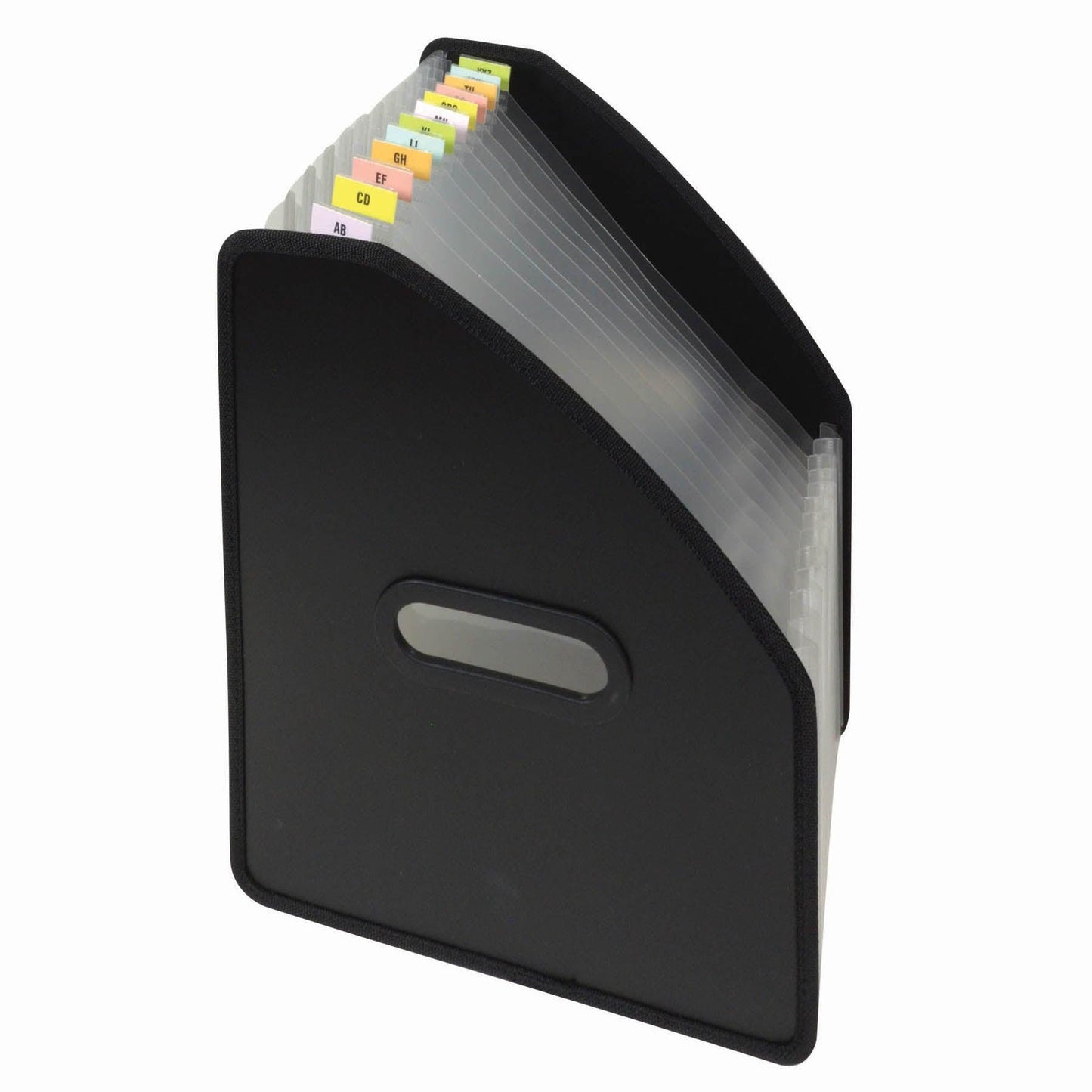 13-Pocket Vertical Expanding File, Black - Loomini