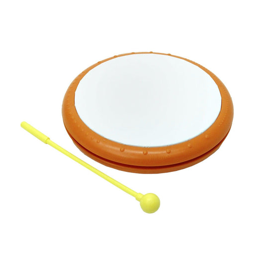8" Plastic Frame Drum with Mallet - Loomini