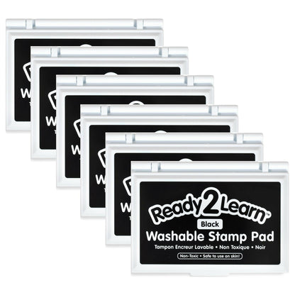 Washable Stamp Pad - Black - Pack of 6