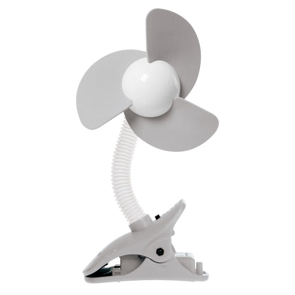 EZY-Fit Clip-On Fan, Grey & White