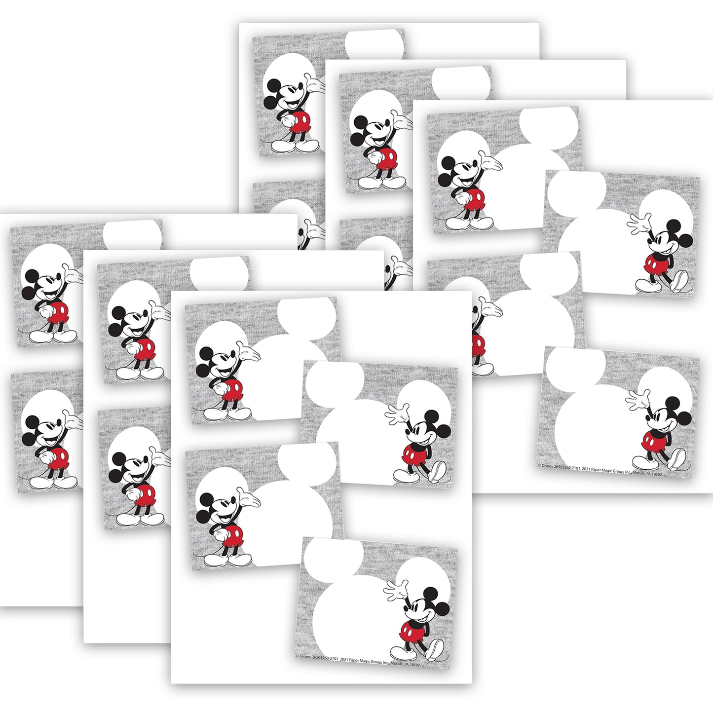 Mickey Mouse® Throwback Self-Adhesive Name Tags, 40 Per Pack, 6 Packs