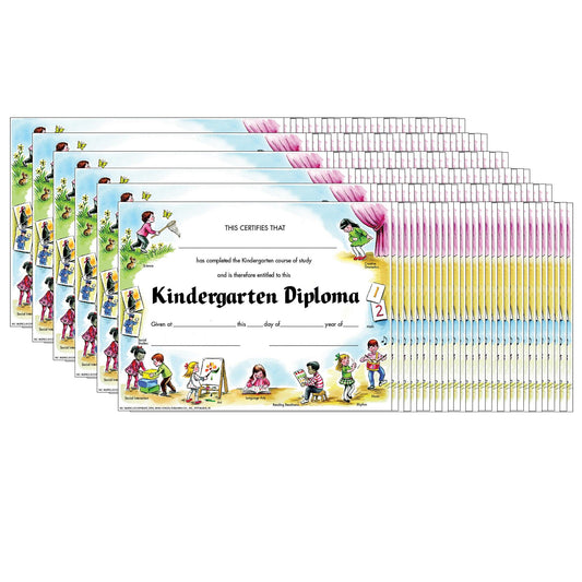 Kindergarten Diploma, 30 Per Pack, 6 Packs - Loomini