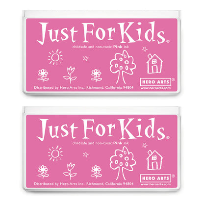 Jumbo Just for Kids Stamp Pad, Pink, Pack of 2