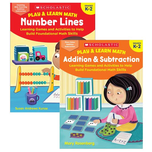 Play & Learn Math Reproducible Workbooks, Grade 2-4 Bundle