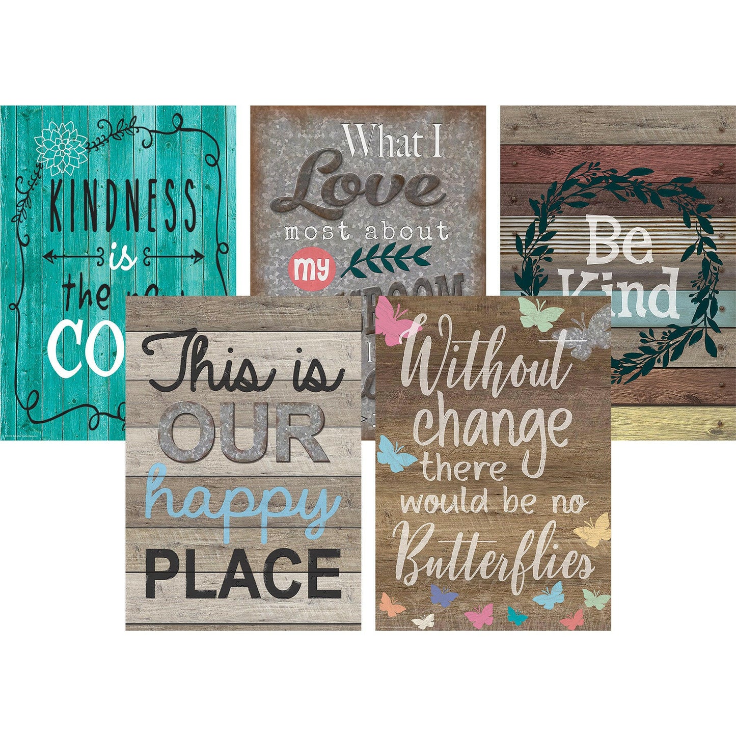 Home Sweet Classroom Posters, 13-3/8" x 19", Set of 5