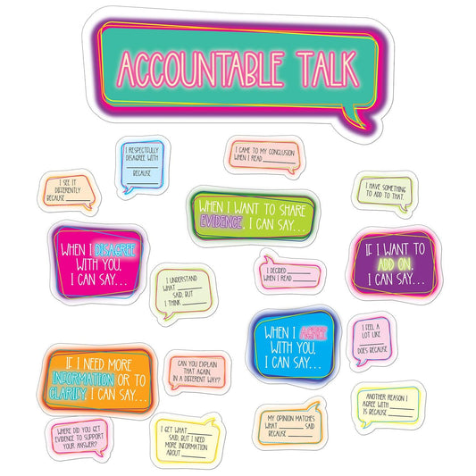 Accountable Talk Bulletin Board Set - Loomini