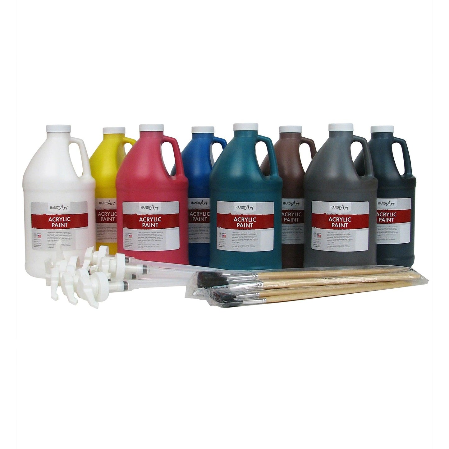 Acrylic 8 - Half Gallon Primary Set - Loomini