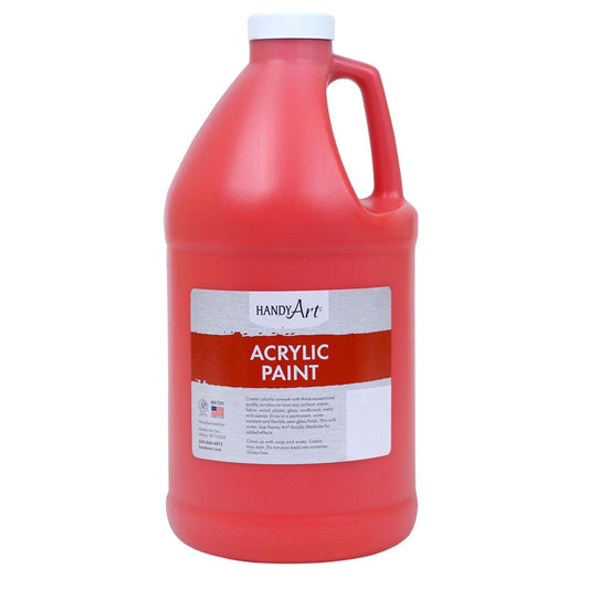 Acrylic Paint Half Gallon, Vermilion - Loomini