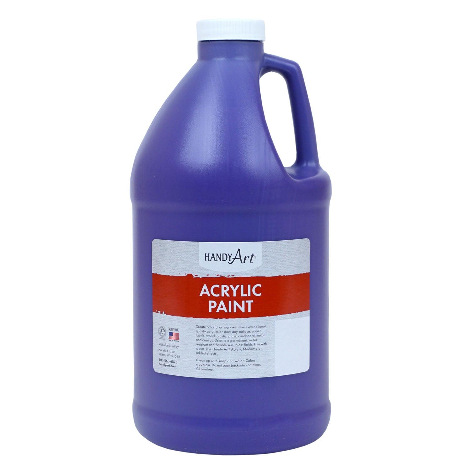 Acrylic Paint Half Gallon, Violet - Loomini