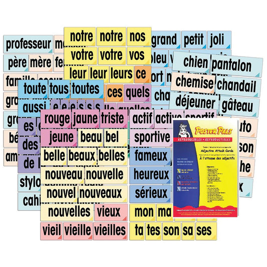 Adjective Attack Card Set, French - Loomini