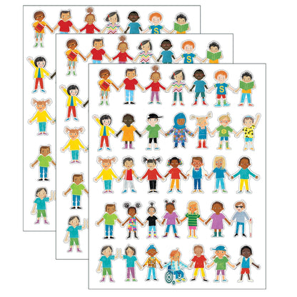 All Are Welcome Kids Cut-Outs, 36 Per Pack, 3 Packs - Loomini