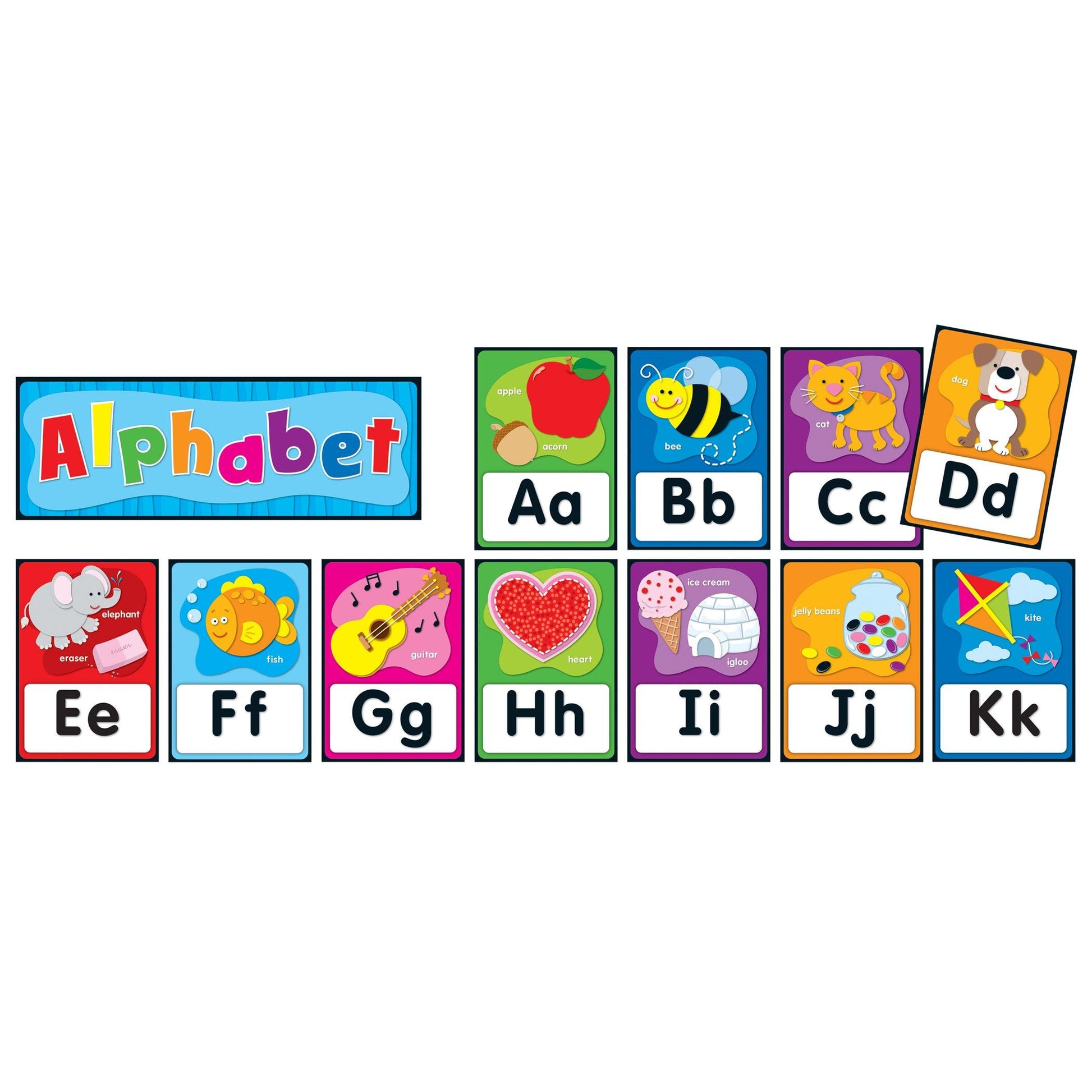 Alphabet Quick Stick Bulletin Board Set, 27 Pieces - Loomini