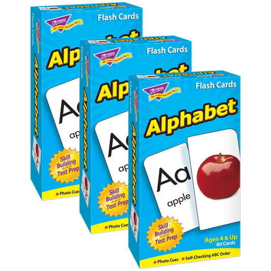 Alphabet Skill Drill Flash Cards, Pack of 3 - Loomini