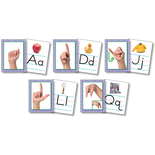 American Sign Language Card, Pack of 26 - Loomini