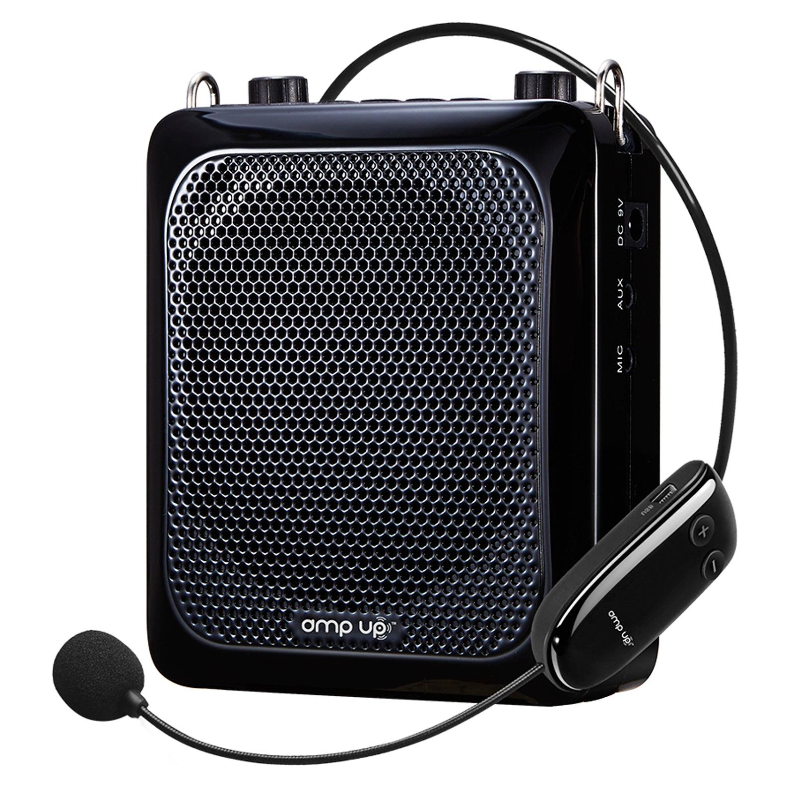 Amp-Up™ Personal UHF Voice Amplifier with Wireless Microphone – up to 40 Channels without Interference! - Loomini
