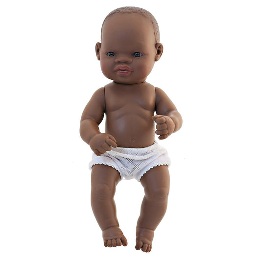 Anatomically Correct Newborn Doll, 12-5/8", African Girl - Loomini