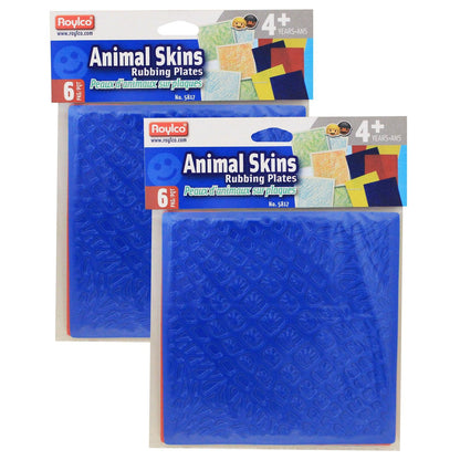 Animal Skins Rubbing Plates, 6 Per Pack, 2 Packs - Loomini