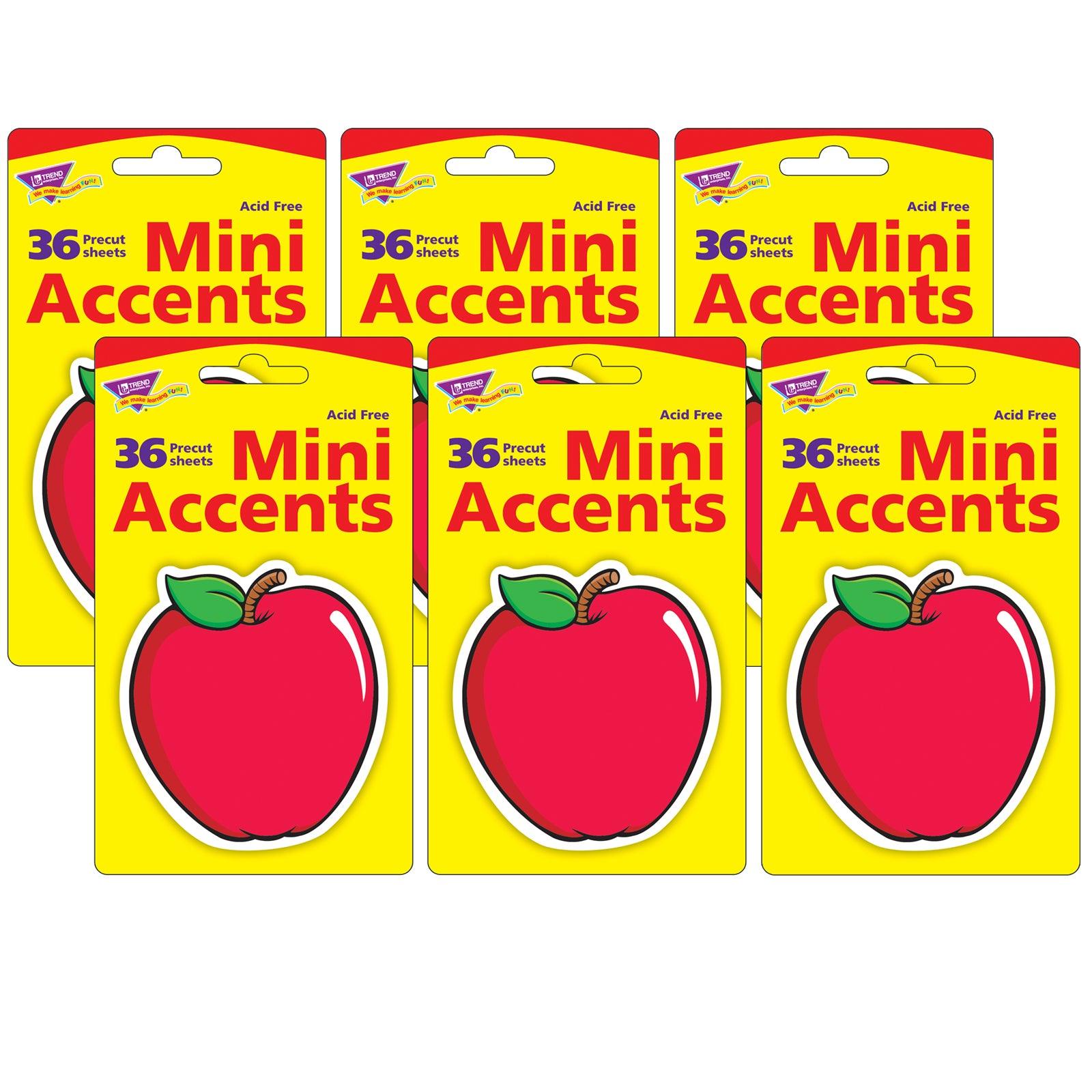 Apple Mini Accents, 36 Per Pack, 6 Packs - Loomini