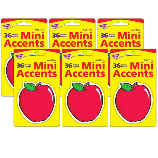 Apple Mini Accents, 36 Per Pack, 6 Packs - Loomini