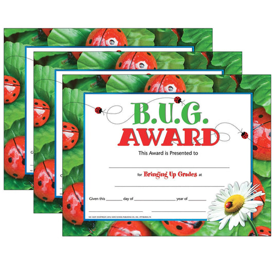 B.U.G. Award, 30 Per Pack, 3 Packs - Loomini