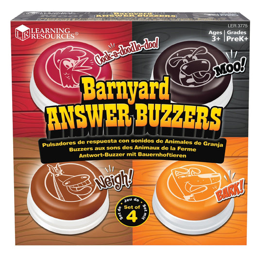 Barnyard Answer Buzzers, Pack of 4 - Loomini