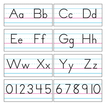 Basic Alphabet Zaner-Bloser Manuscript Bulletin Board Set - Loomini