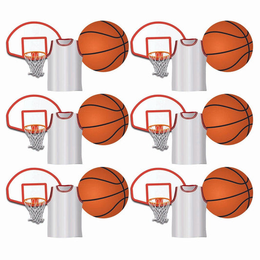 Basketball Assorted Cut Outs, 36 Per Pack, 6 Packs - Loomini