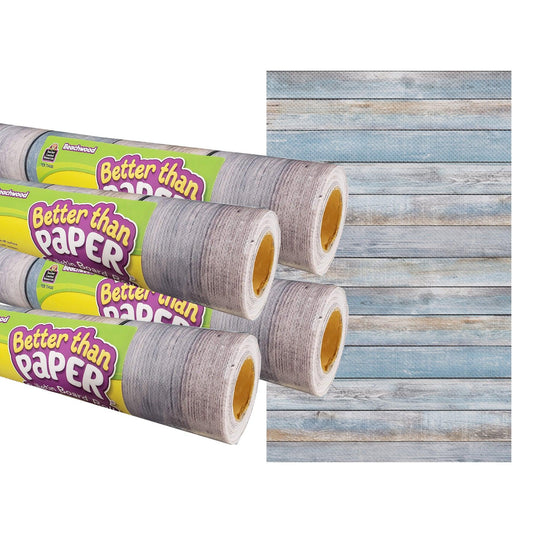 Beachwood Better Than Paper Bulletin Board Roll, 4' x 12', Pack of 4 - Loomini