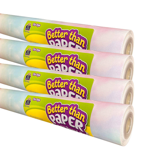 Better Than Paper Bulletin Board Roll, Tie-Dye, 4-Pack - Loomini