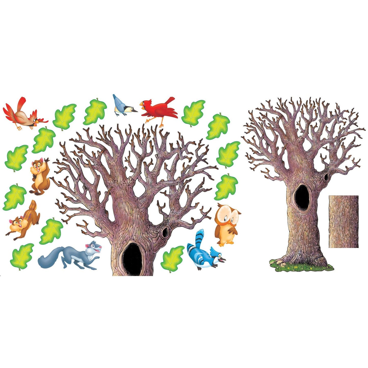 Big Oak Tree Bulletin Board Set - Loomini