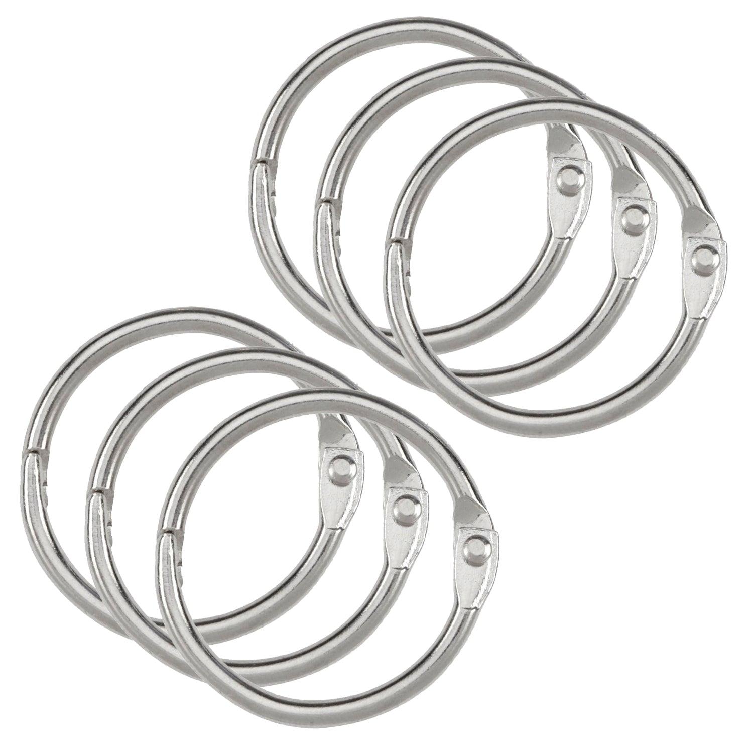 Binder Rings, 1.5", 6 Per Pack, 6 Packs - Loomini