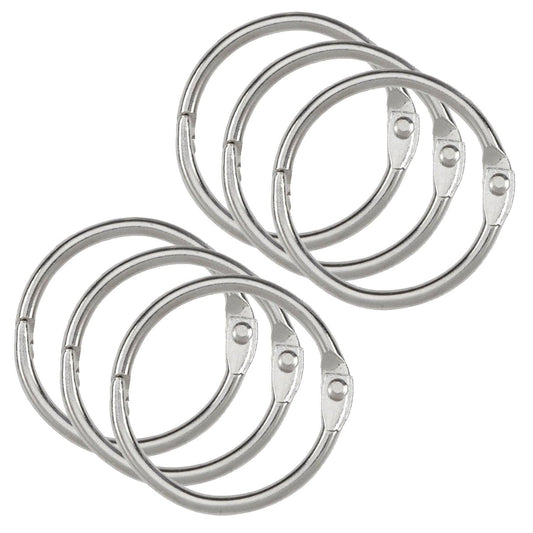 Binder Rings, 1.5", 6 Per Pack, 6 Packs - Loomini