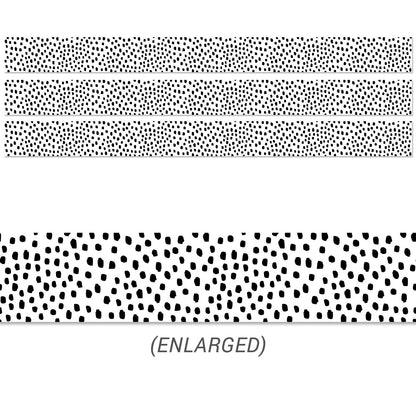 Black Messy Dots EZ Border, 48 Feet Per Pack, 3 Packs - Loomini