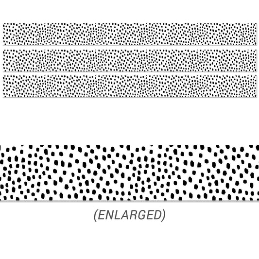 Black Messy Dots EZ Border, 48 Feet Per Pack, 3 Packs - Loomini