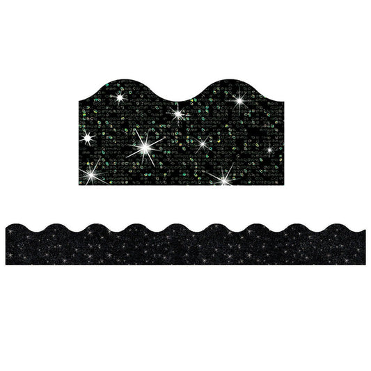 Black Sparkle Terrific Trimmers®, 32.5' Per Pack, 6 Packs - Loomini