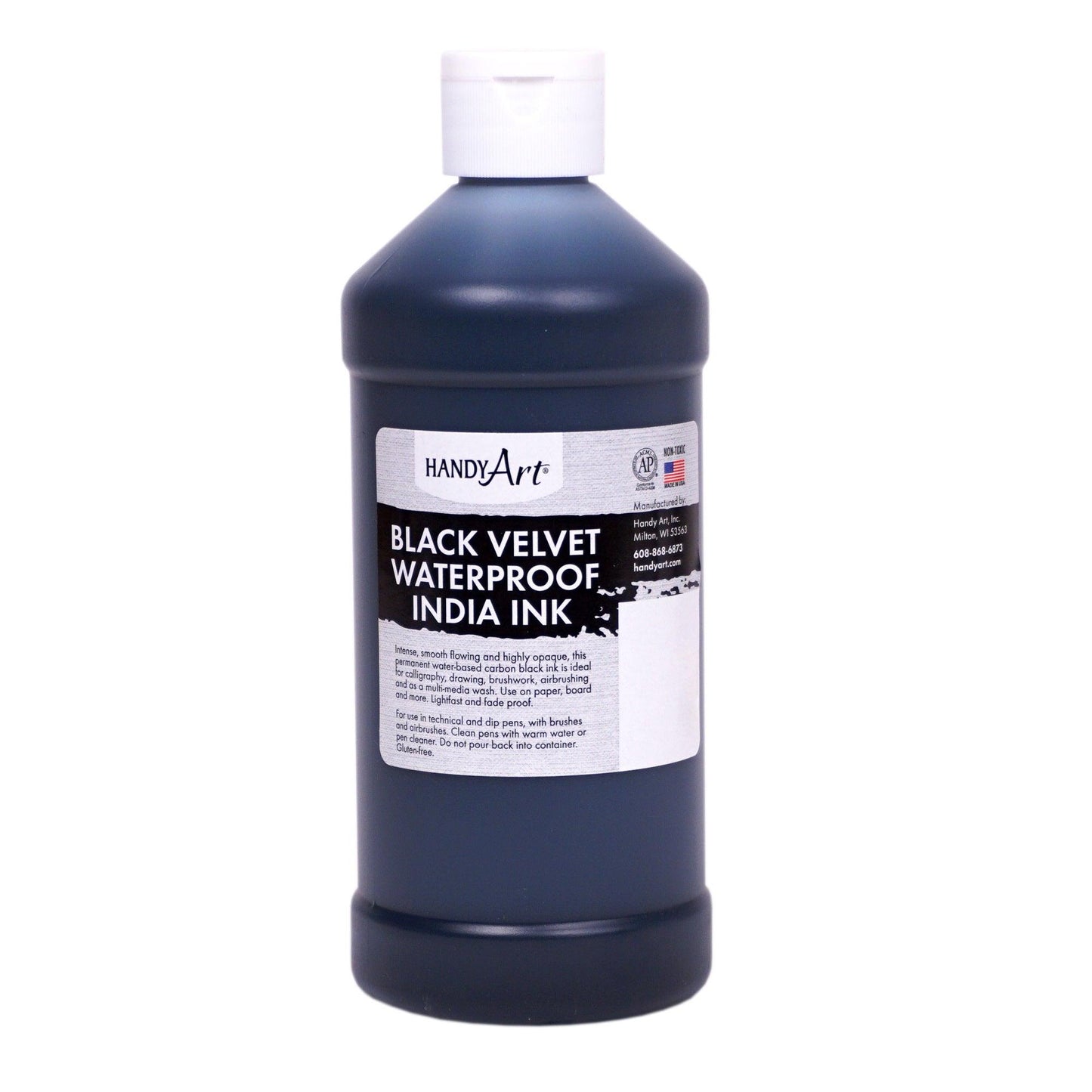 Black Velvet India Ink, 16. oz - Loomini