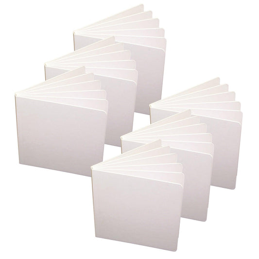 Blank Chunky Board Book, 5" x 5", White, Pack of 6 - Loomini