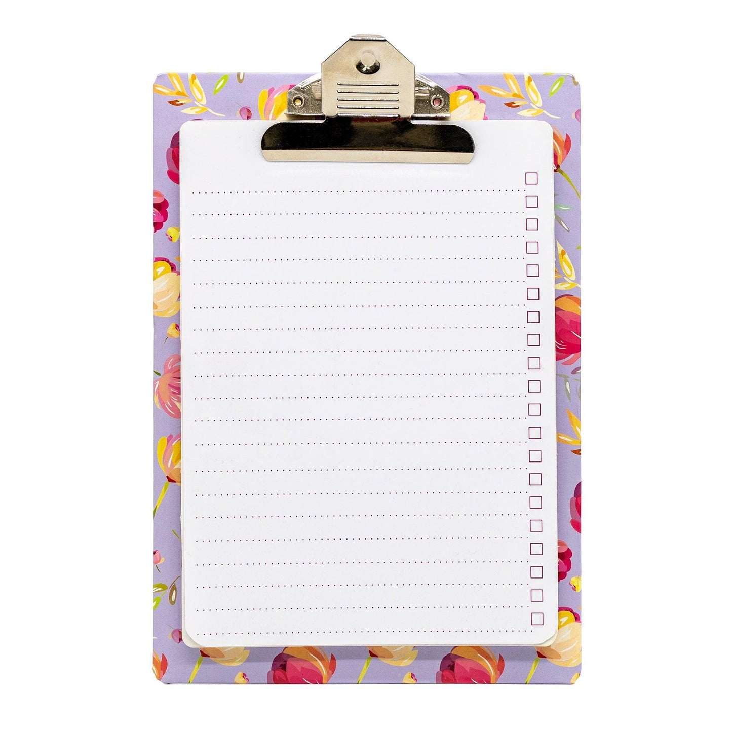 Blossom Clipboard with Pad - Pack 4 - Loomini